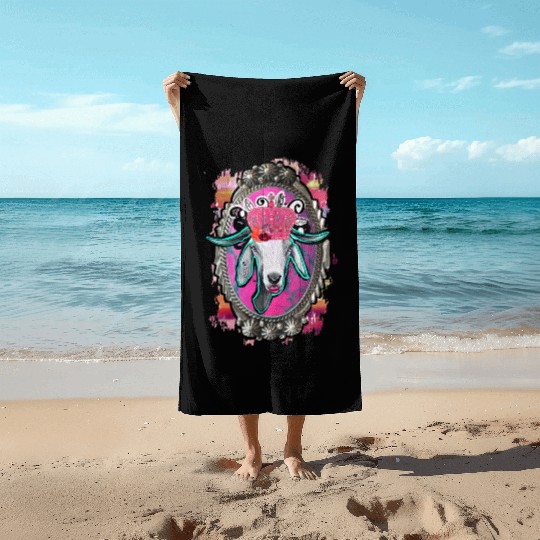Goat Queen Beach Towels