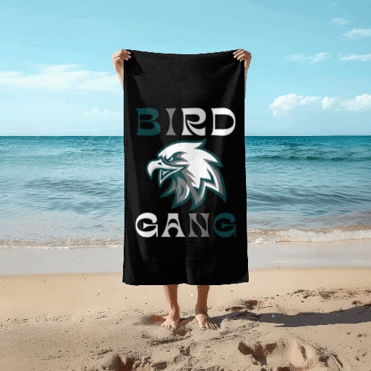 Eagle Bird Gang Funny Philadelphia Beach Towels