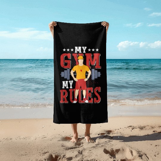 My Gym My Rules School Physical Education Beach Towels