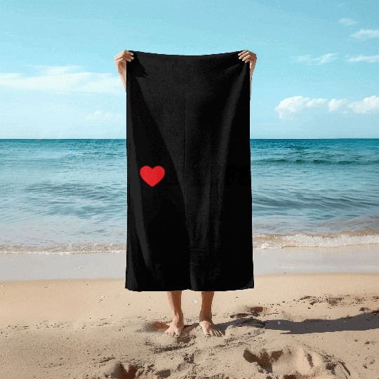I Love Dilfs I Heart Dilfs Beach Towels