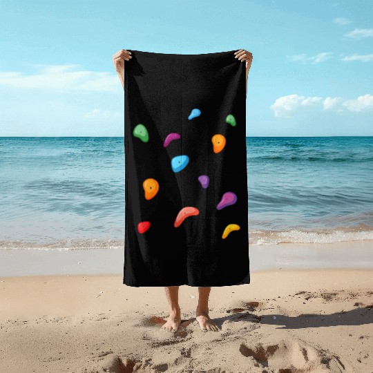 Bouldering Rock Climbing Lover Climber Outdoor Spo Beach Towels