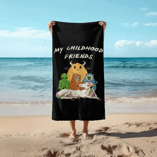 Imaginary Friends Club Beach Towels