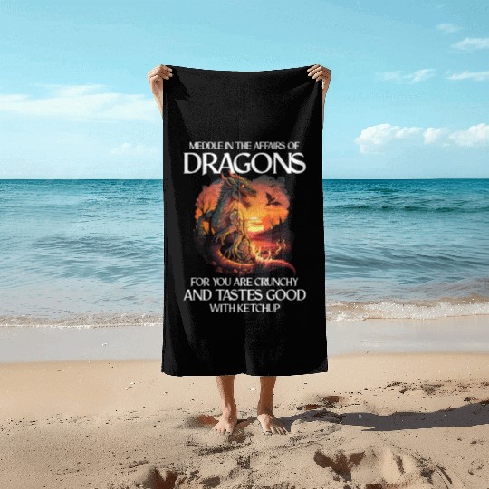 Mythical Creature Dragons Gift Men Dragon for a Beach Towels