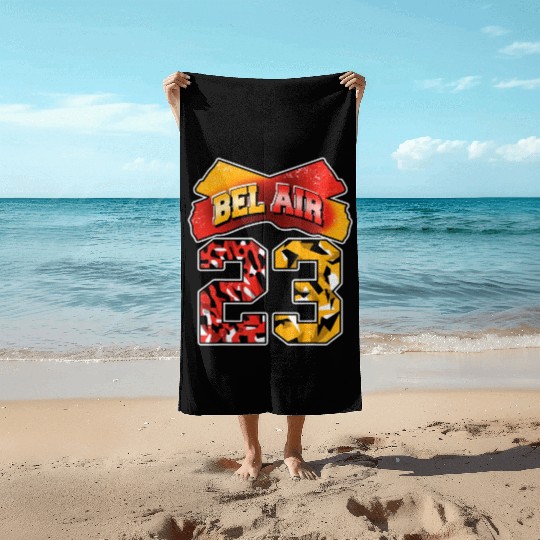 Fresh Air Number 23 Citrus 7s Matching Beach Towels