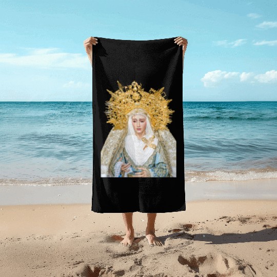 Virgin Mary Mother of Jesus Madonna Beach Towels