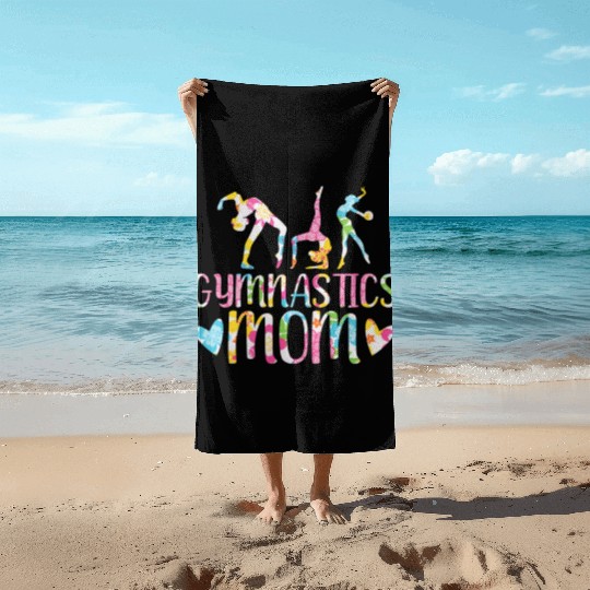 Gymnastics Mom Gymnast I Love Gymnastics Beach Towels