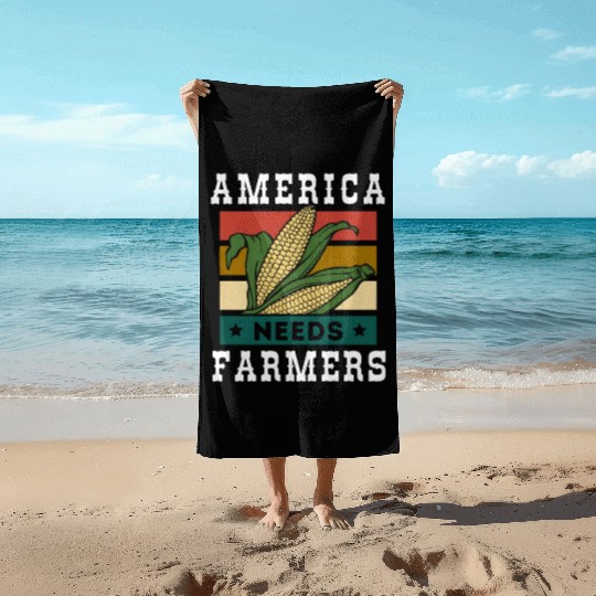 America Needs Farmers Beach Towels