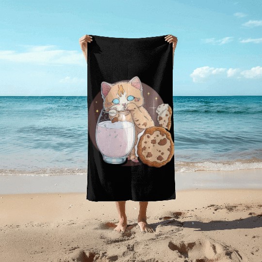 Cookie Kitty Beach Towels