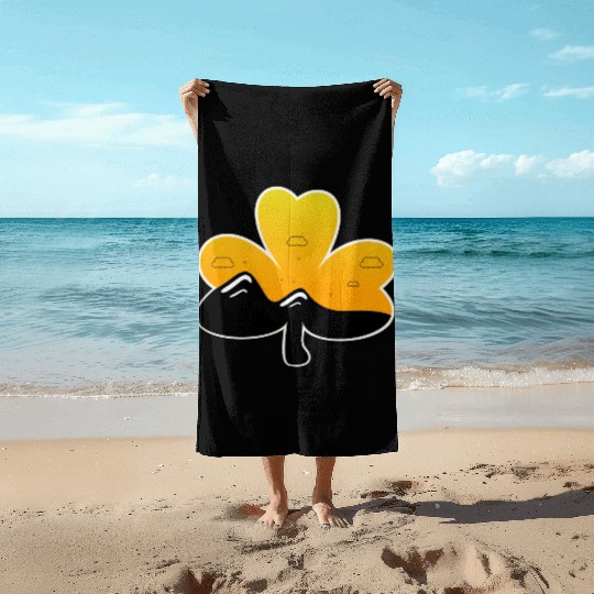 vintage st patrick sunrise Beach Towels