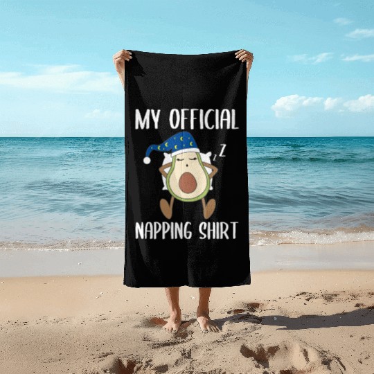 My Official Napping Beach Towels Avocado Gift