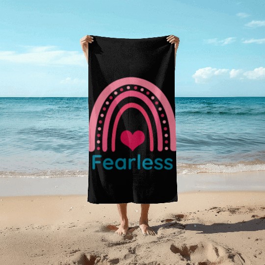 Fearless Viva Magenta Boho Rainbow Beach Towels