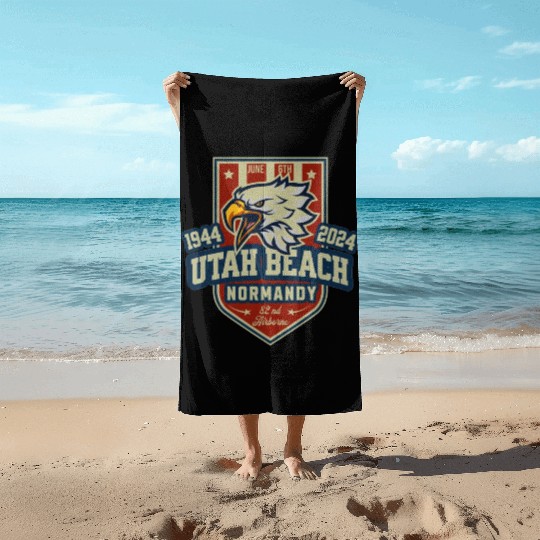 Utah Beach Normandy D DAY 80 th anniversary Beach Towels