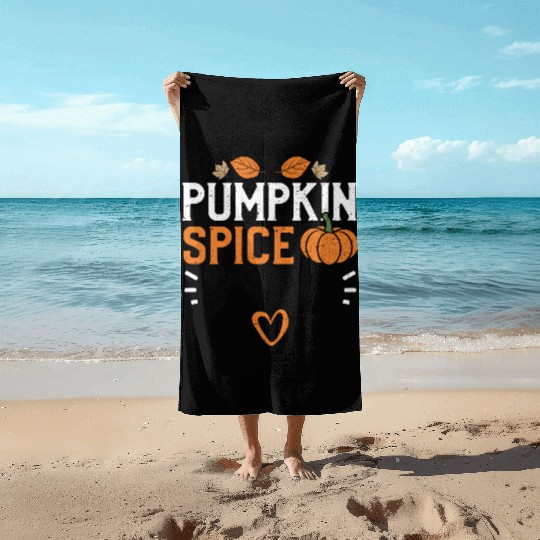 Pumpkin Spice - Pumpkin Beach Towels