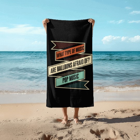 Music Teacher Funny Beach Towels