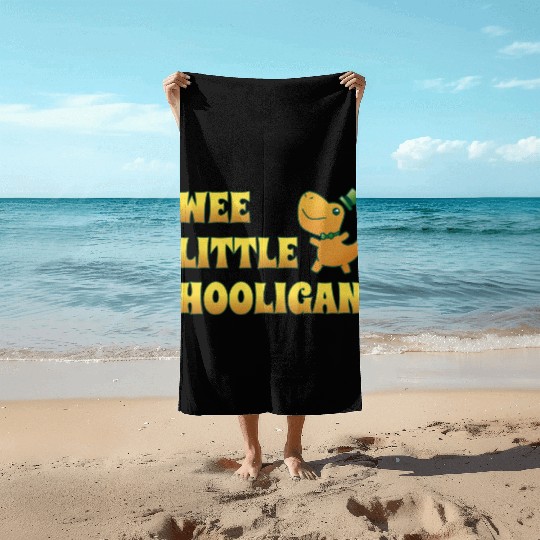 Wee Lil Hooligan Kids St Patrick s Day Boys Girl Beach Towels