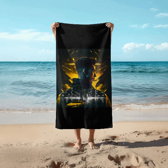 Racer design Beach Towels