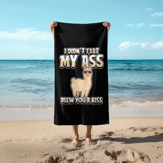 Alpaca Alpaka Humor Beach Towels