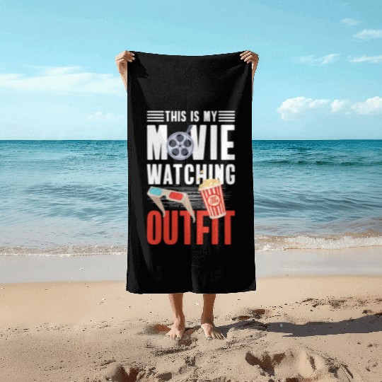 Movie Star Camera Film Festival Hollywood Beach Towels