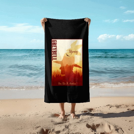 Greybull Wyoming wild west town Beach Towels