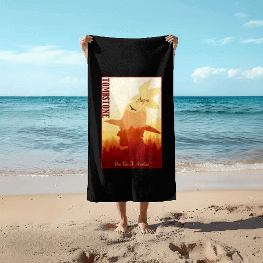 Tombstone Arizonna wild west town Beach Towels
