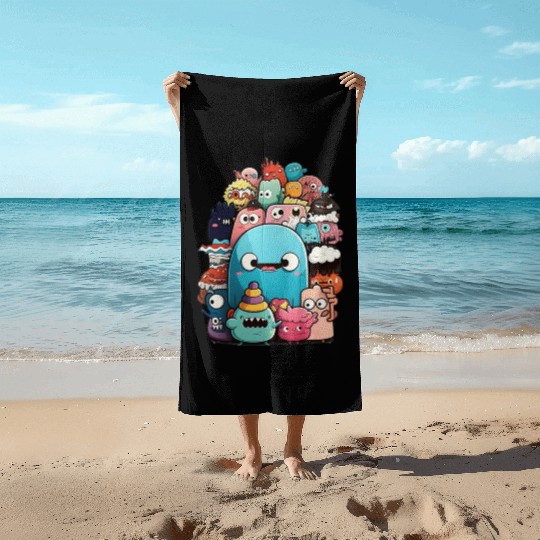 my imaginary friends Beach Towels