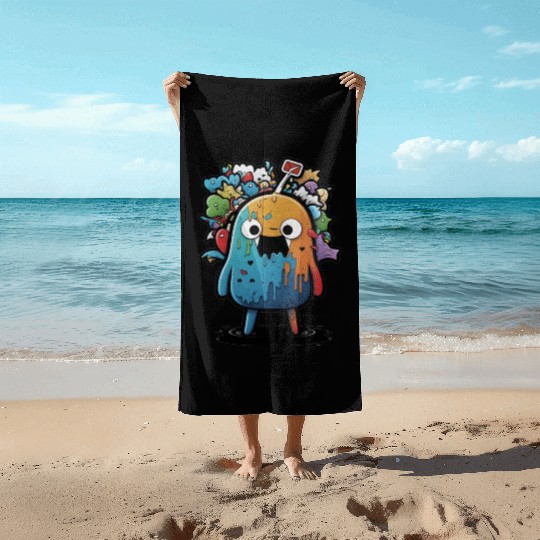 my imaginary friends Beach Towels