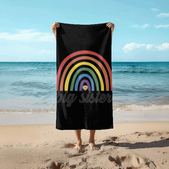 Toddler Big Sister Beach Towels
