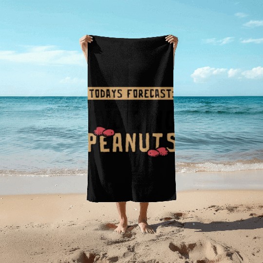 Today's Forecast 100% Chance Of Avoiding Peanuts Beach Towels