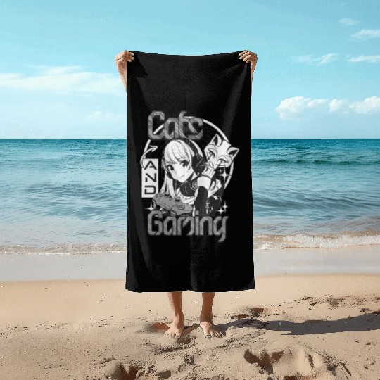 Cats and Gaming A Purrfect Combination for Feline Beach Towels