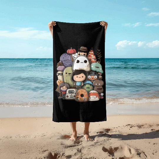 my imaginary friends Beach Towels