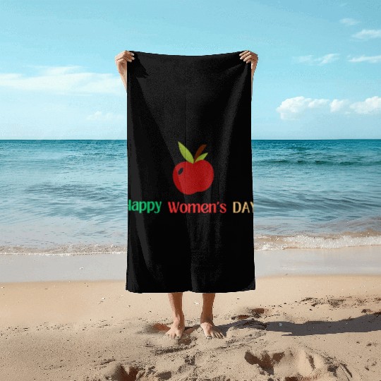 Embrace Equity Happy Women's Day Beach Towels