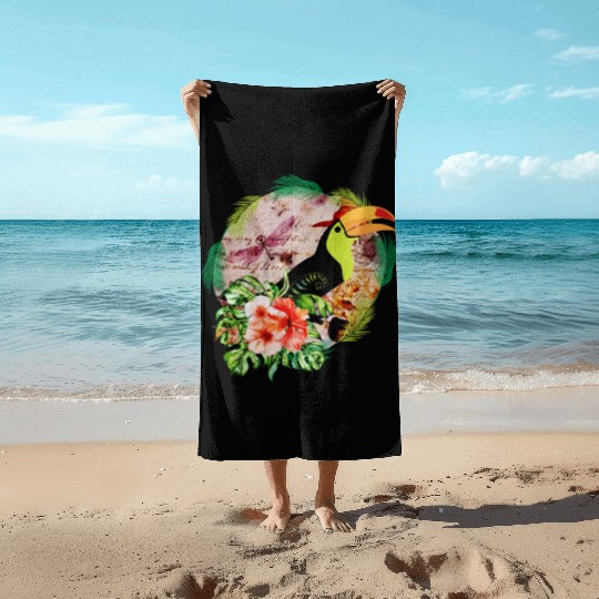 Toucan's Magic - Tropical Bird Witchcraft Beach Towels