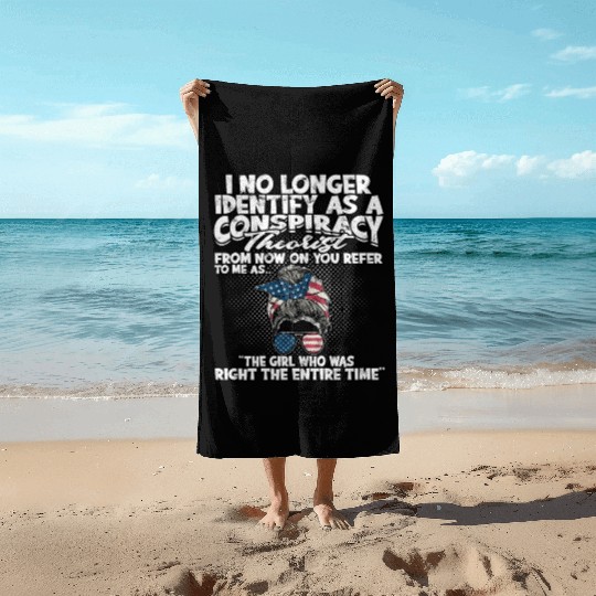 Conspiracy Theorist Theory Science Fiction Beach Towels