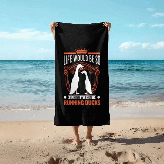 Indian Runner Gift Running Duck Beach Towels