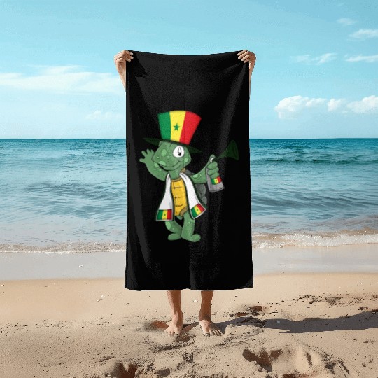 Senegalese Fan Turtle Beach Towels