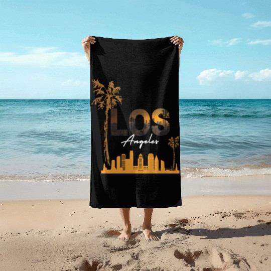 Los angeles | los angeles county Beach Towels