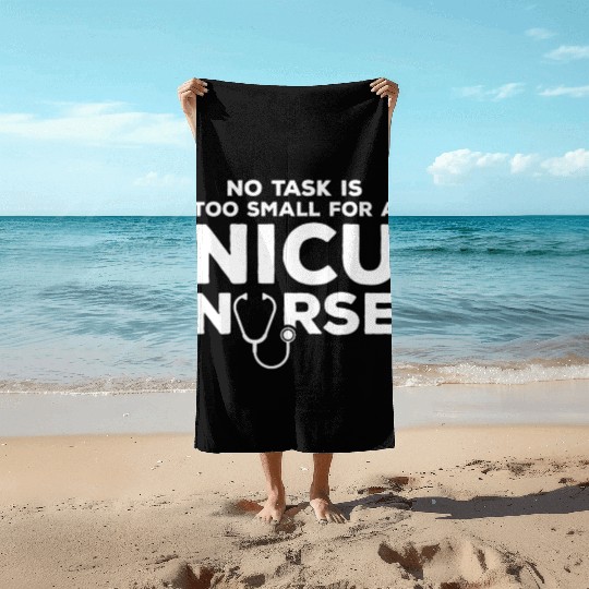 NICU Nurse Design Beach Towels