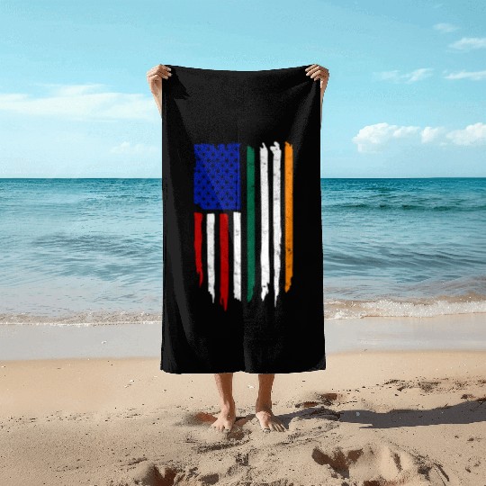US Immigrant Indigenous USA Immigrants america Beach Towels