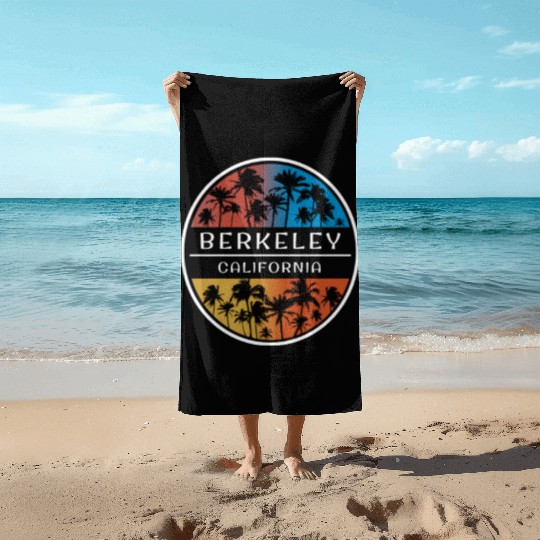 Berkeley California Stylish Vacation Souvenir Beach Towels