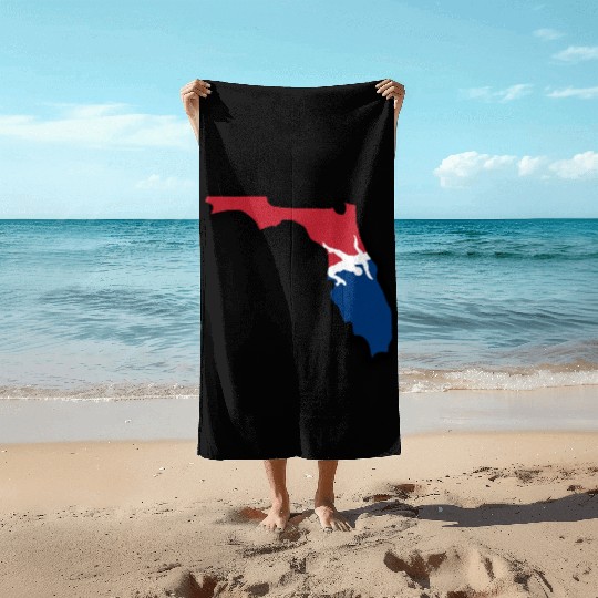 Florida Wrestling Beach Towels