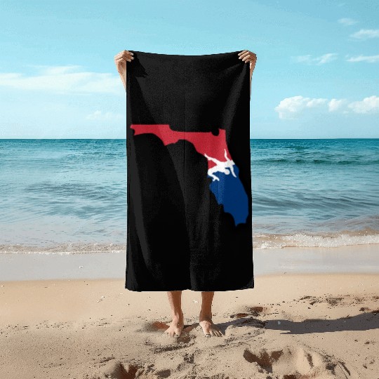 Florida Wrestling Beach Towels