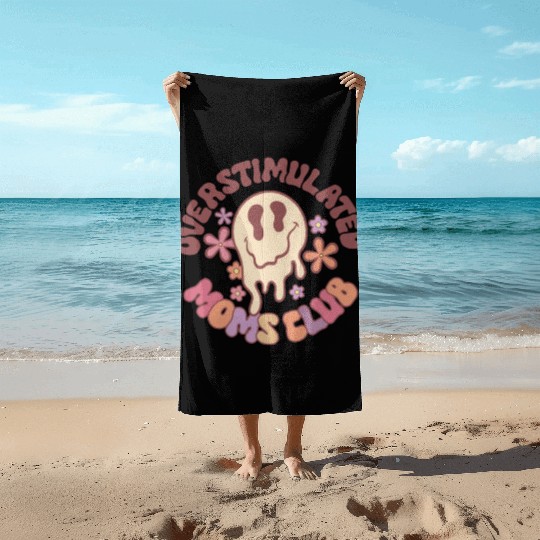 Overstimulated Moms Club Beach Towels