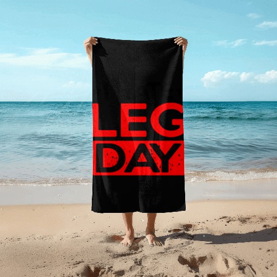 I Hate Leg Day 12 Beach Towels