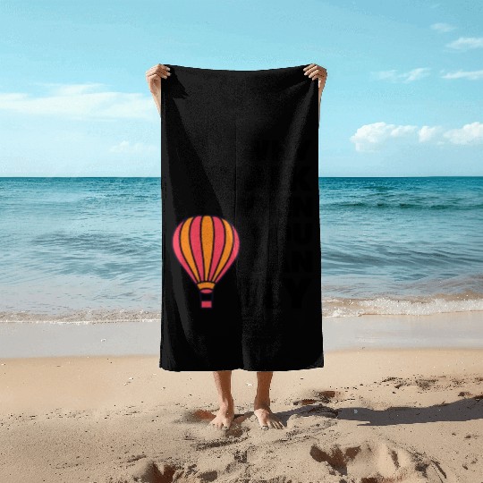 Hot Air Ballooning Hopper Balloon Ride Balloonist Beach Towels