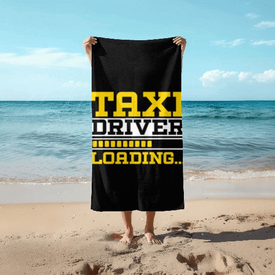 Taxi Driver Loading Taxicab Cab Driver Cabbie Beach Towels