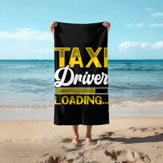 Taxi Driver Loading Taxicab Cab Driver Cabbie Beach Towels