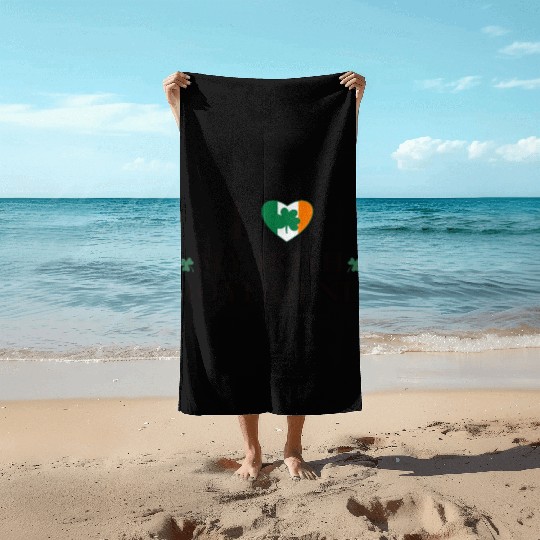 i love my irish boyfriend Beach Towels