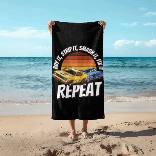 Demo Derby Demolition Derby Demolition Derby Lover Beach Towels