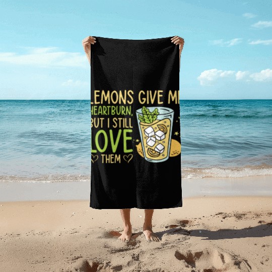 Lemon Fruit Lemonade Citrus Beach Towels