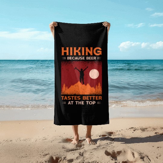 Hiking Camping Mountain Hiker Beach Towels
